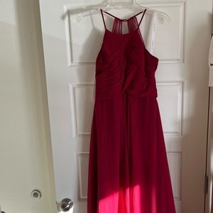 Azazie Ginger, Burgundy. Size A6.